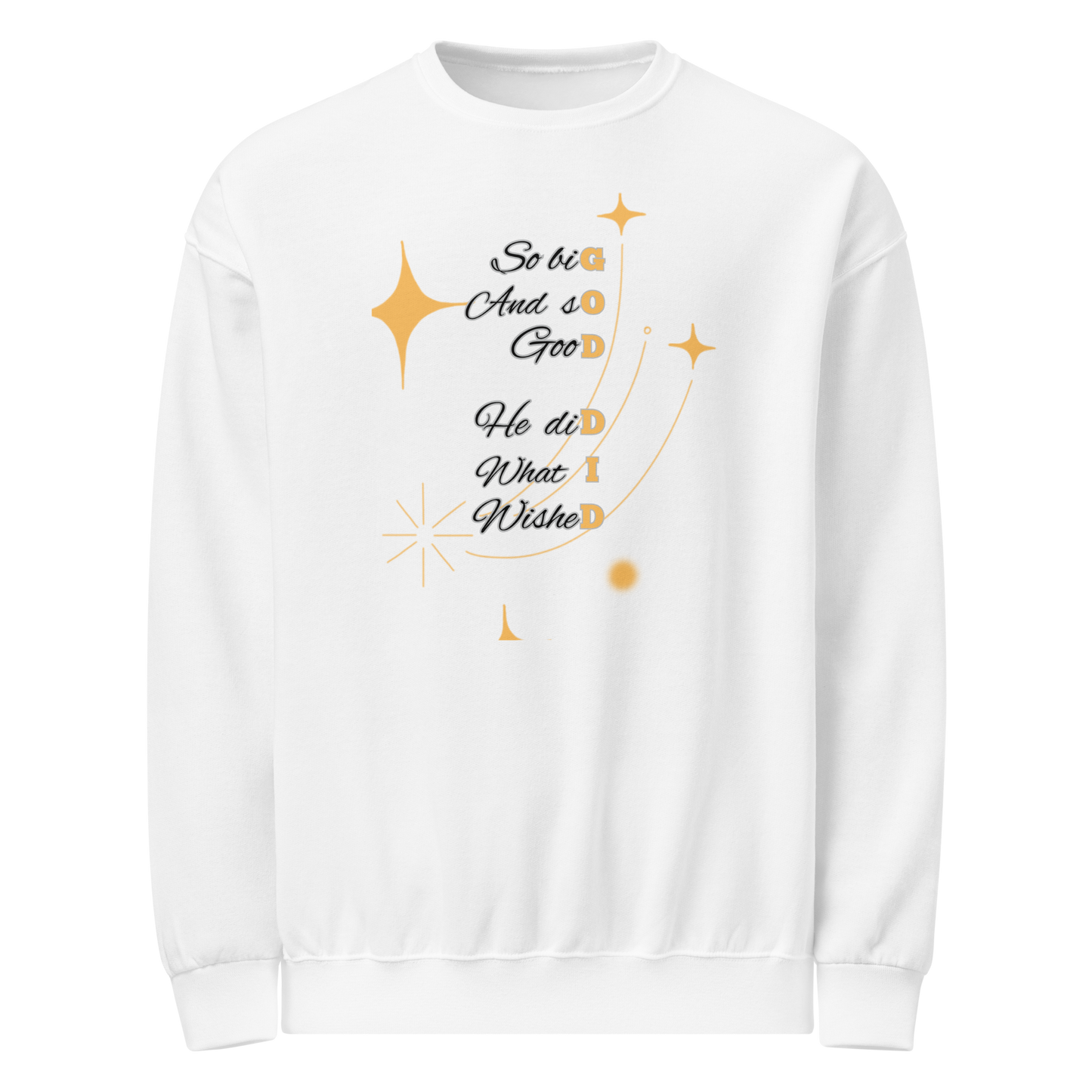 God Did – Unisex Crew Neck Christian Sweatshirt | Inspirational Faith Pullover