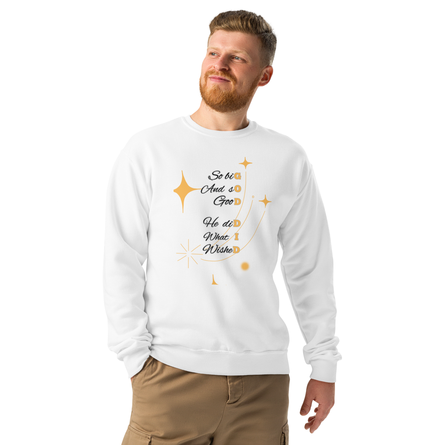 God Did – Unisex Crew Neck Christian Sweatshirt | Inspirational Faith Pullover