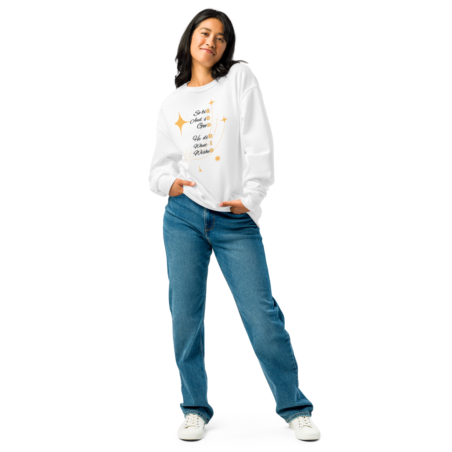 God Did – Unisex Crew Neck Christian Sweatshirt | Inspirational Faith Pullover