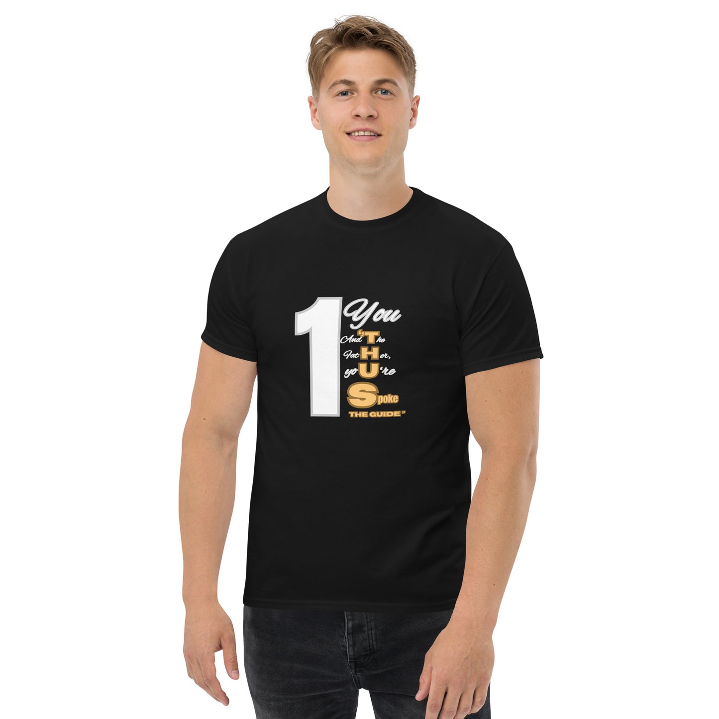Thus Spoke the Guide – Black Unisex Classic Christian T-Shirt | Inspirational Faith Tee