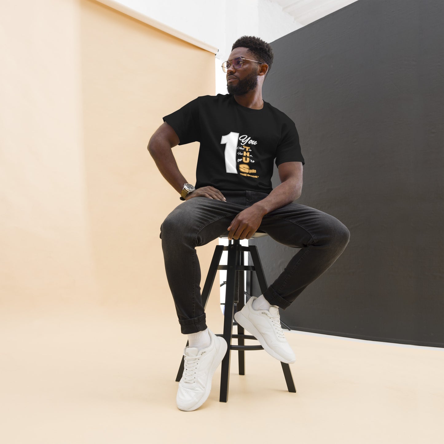 Thus Spoke the Guide – Black Unisex Classic Christian T-Shirt | Inspirational Faith Tee
