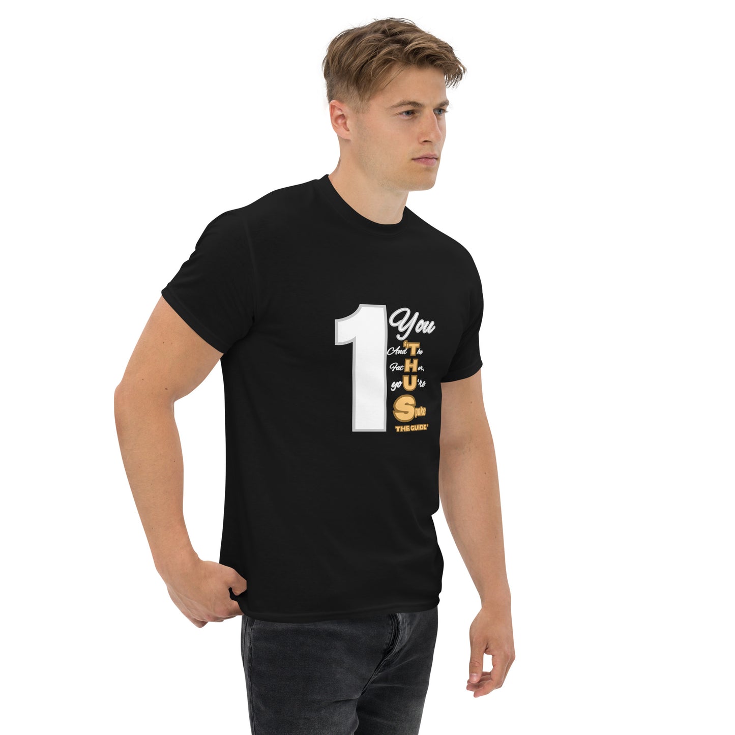 Thus Spoke the Guide – Black Unisex Classic Christian T-Shirt | Inspirational Faith Tee