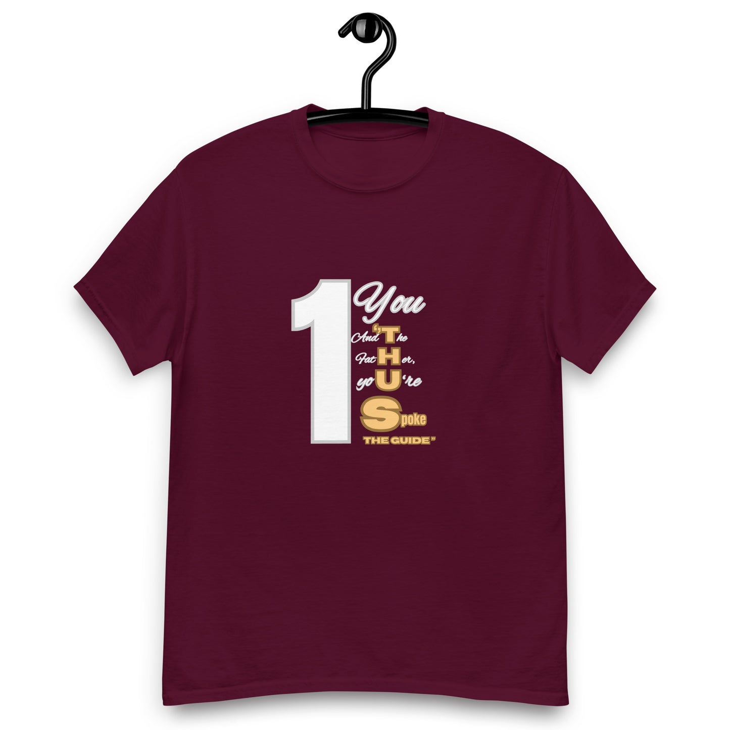 Thus Spoke the Guide – Black Unisex Classic Christian T-Shirt | Inspirational Faith Tee