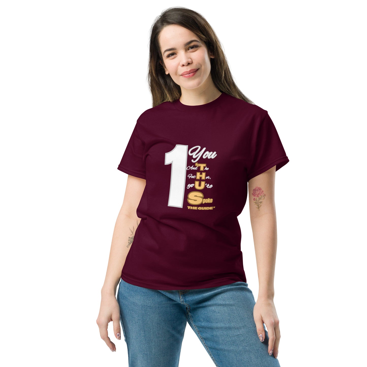Thus Spoke the Guide – Black Unisex Classic Christian T-Shirt | Inspirational Faith Tee