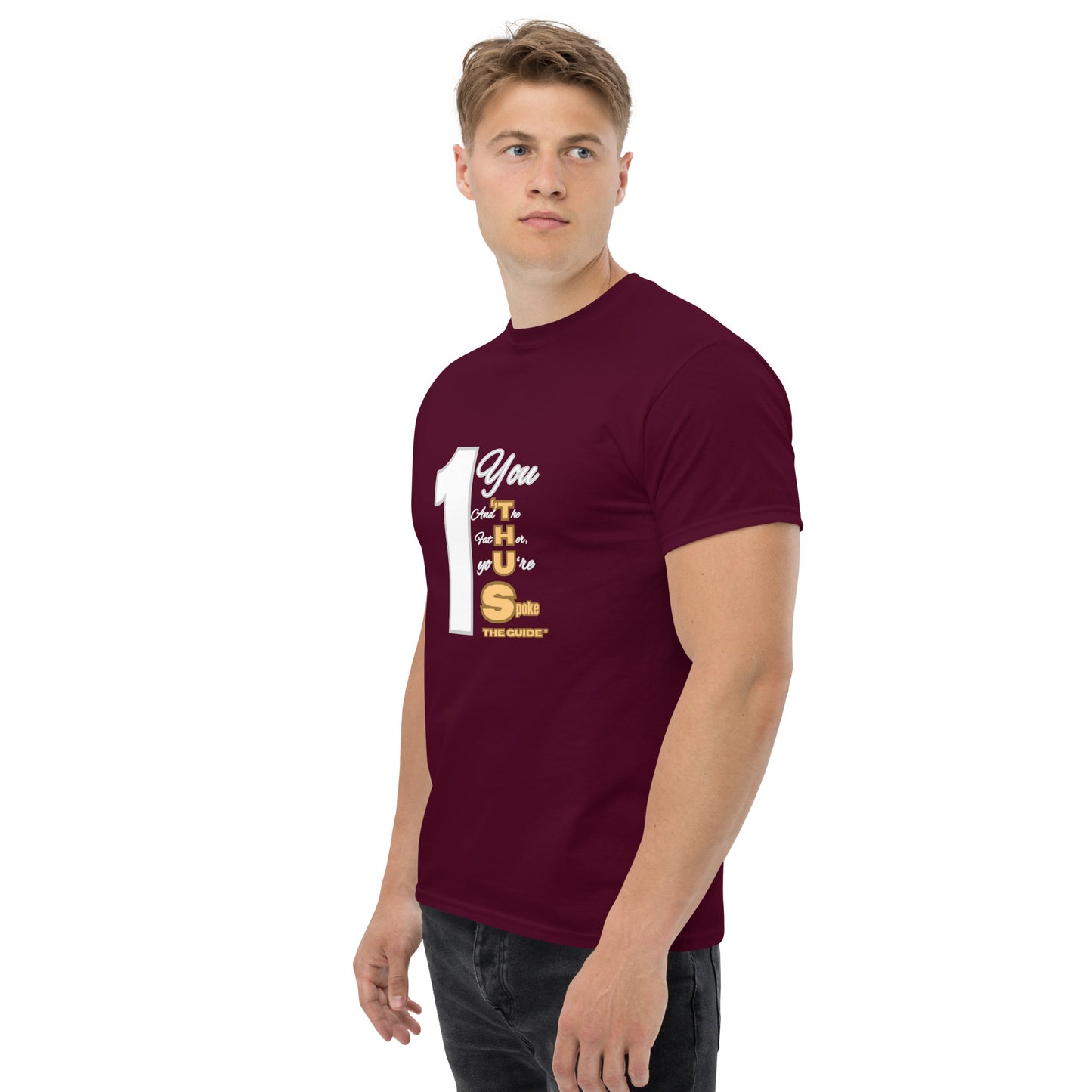 Thus Spoke the Guide – Black Unisex Classic Christian T-Shirt | Inspirational Faith Tee