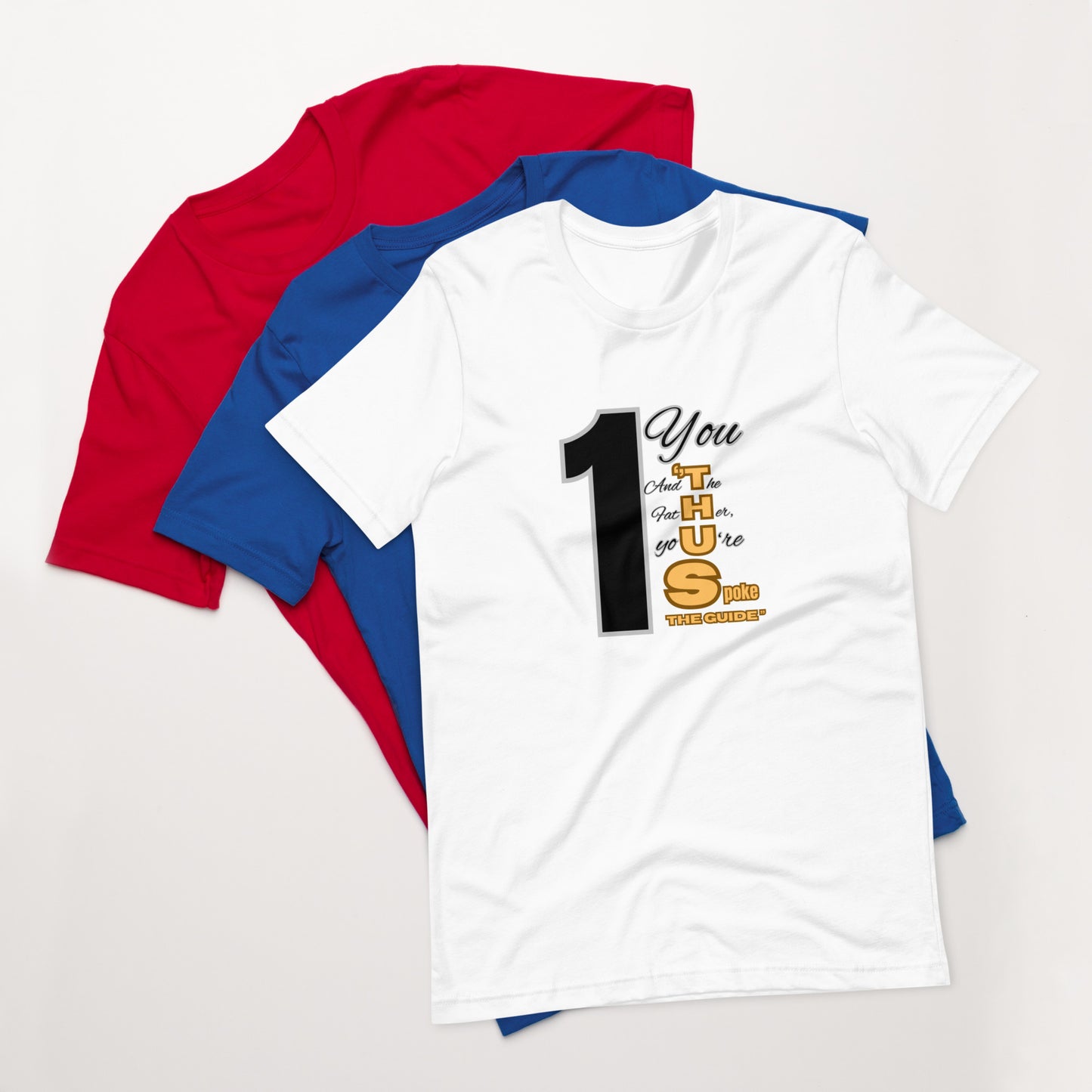 Thus Spoke the Guide – White Unisex Classic Christian T-Shirt | Inspirational Faith Tee