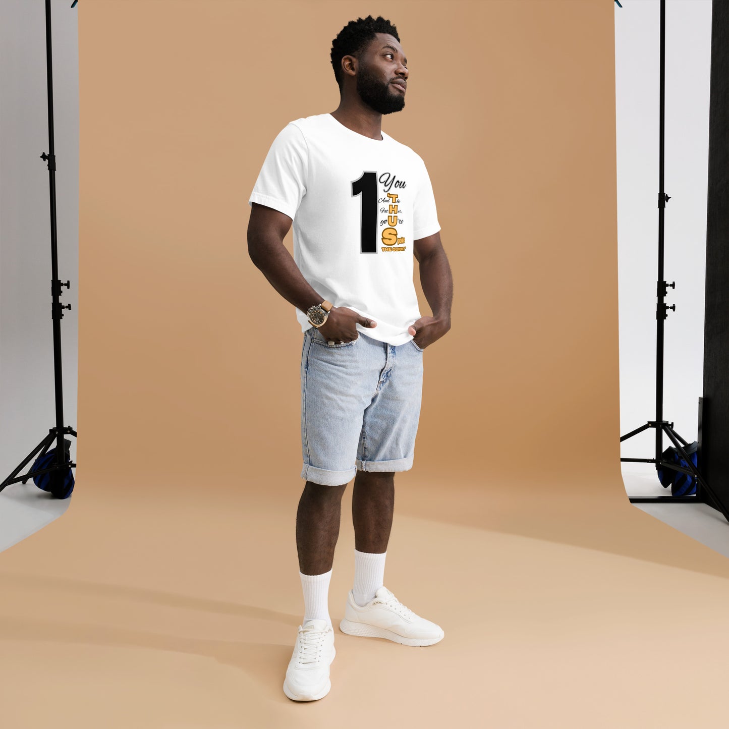 Thus Spoke the Guide – White Unisex Classic Christian T-Shirt | Inspirational Faith Tee