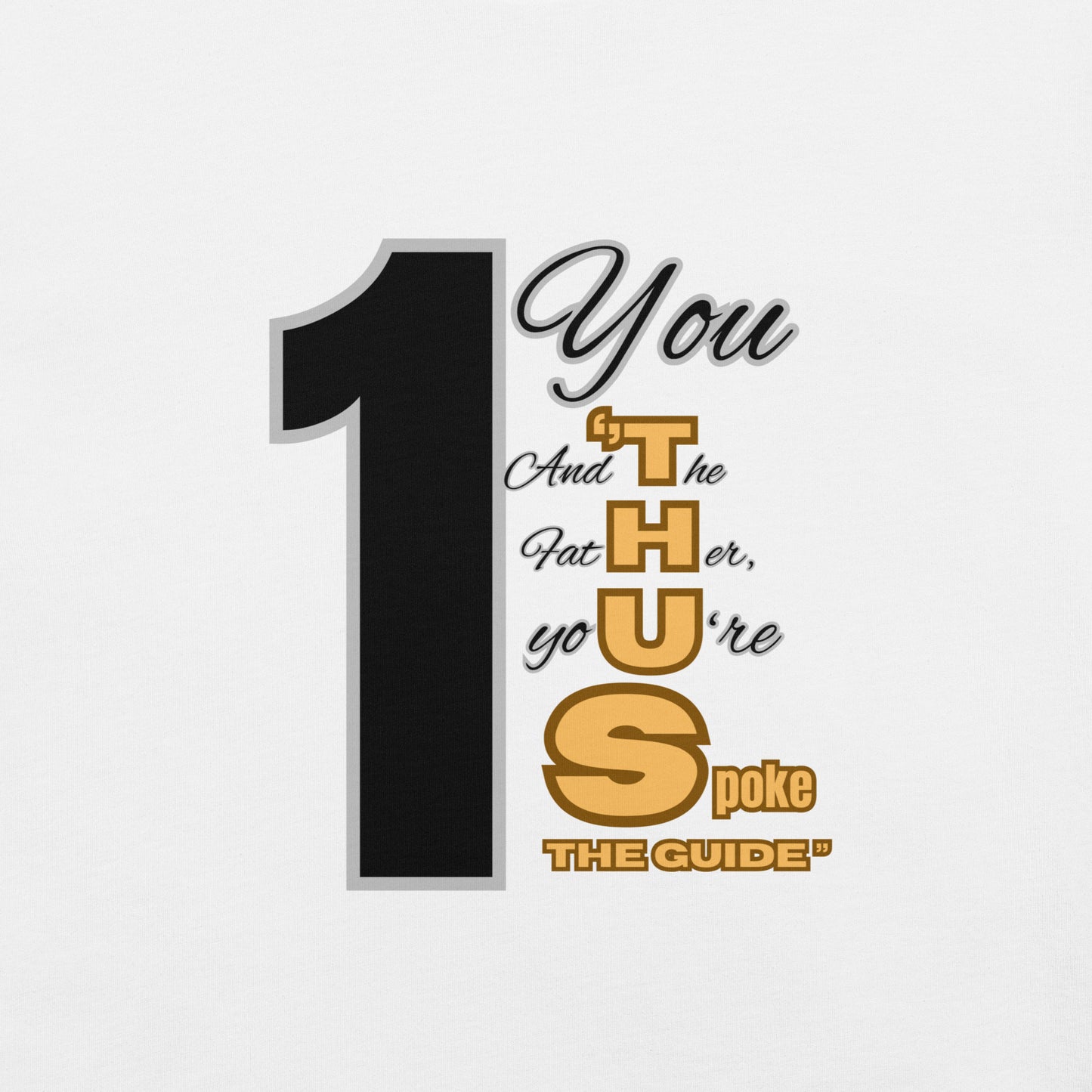 Thus Spoke the Guide – White Unisex Classic Christian T-Shirt | Inspirational Faith Tee