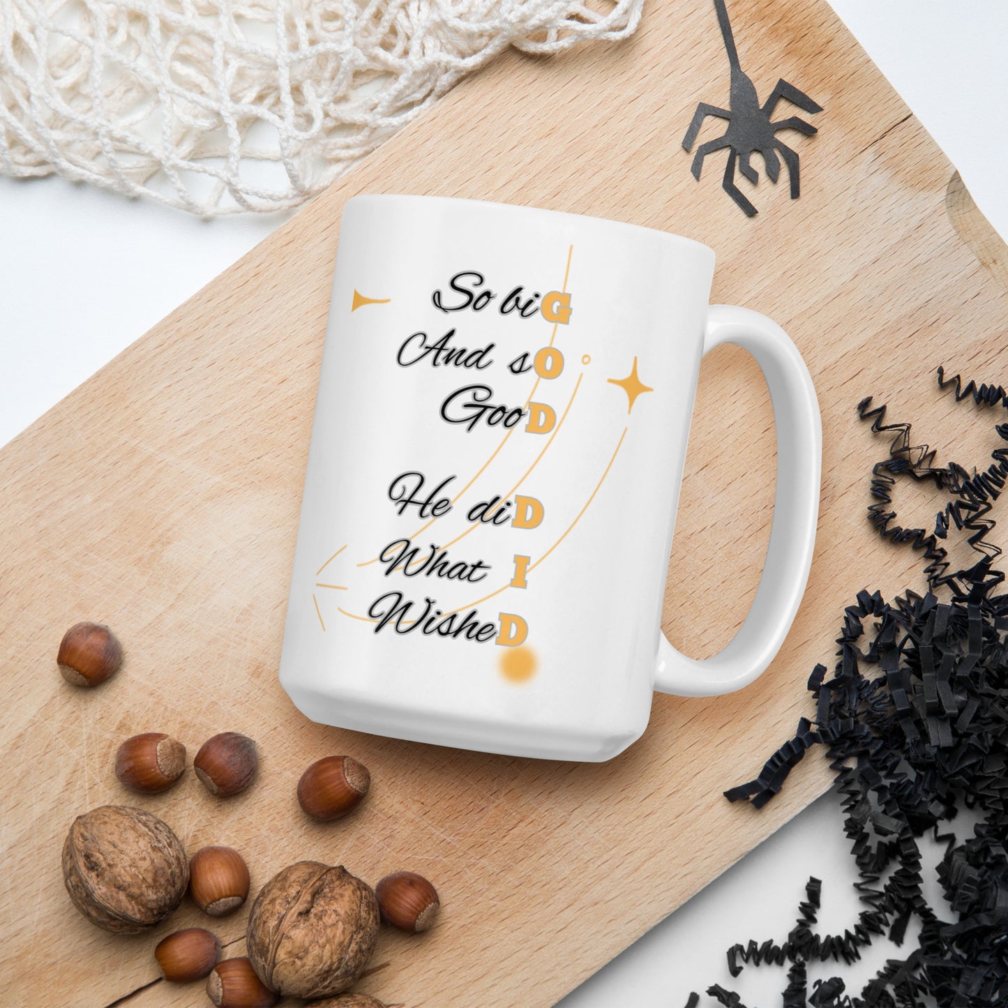 God Did – White Glossy Christian Mug | Inspirational Coffee Cup
