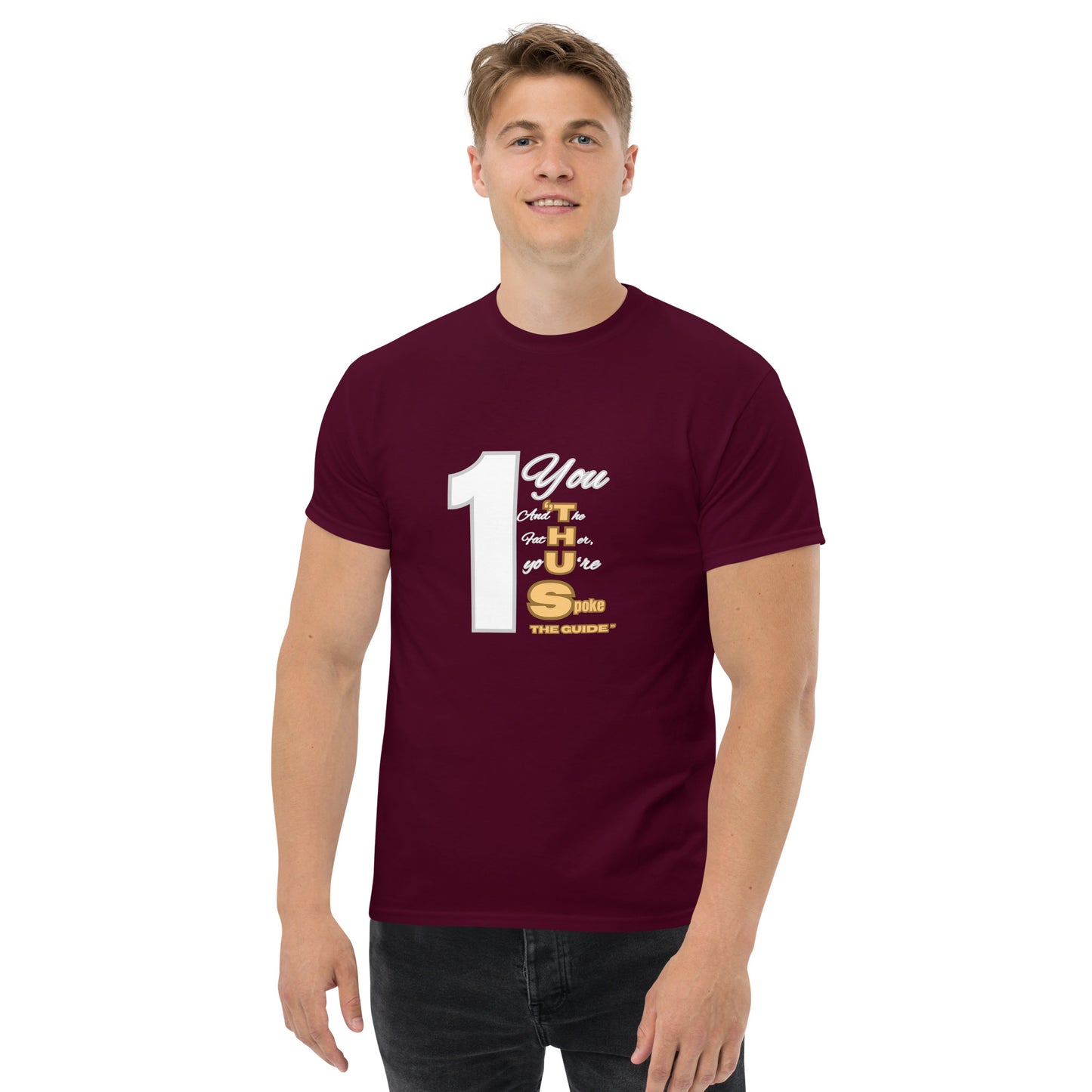 Thus Spoke the Guide – Black Unisex Classic Christian T-Shirt | Inspirational Faith Tee