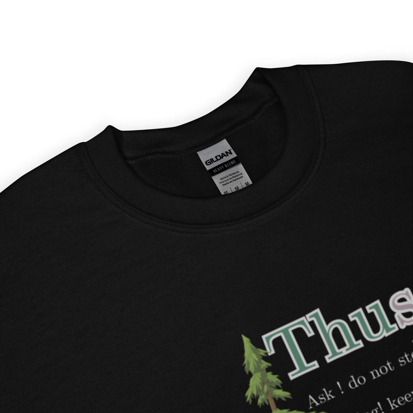 Thus Spoke Jesus – Black Unisex Christian Sweatshirt | Faith & Comfort