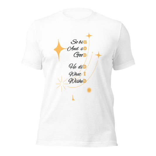 God Did – White Unisex Christian T-Shirt | Inspirational Faith Tee