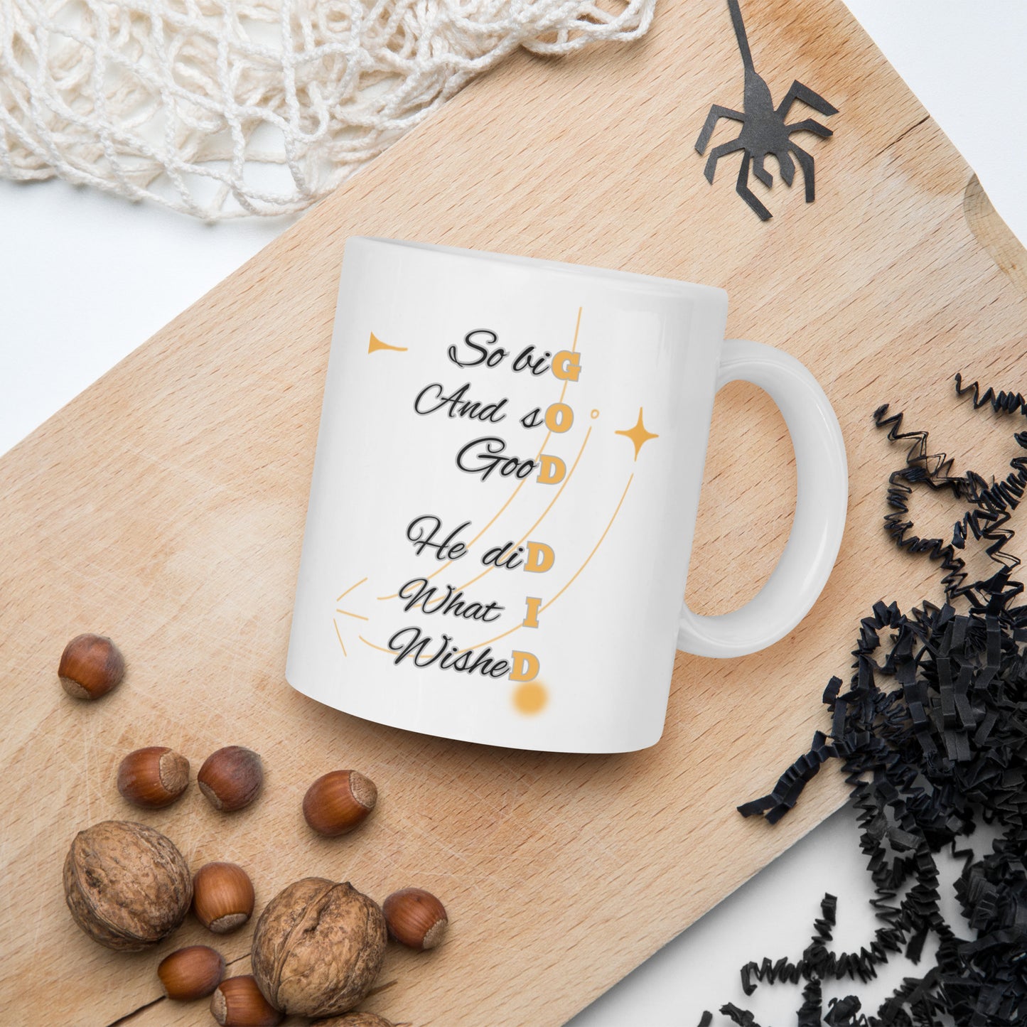 God Did – White Glossy Christian Mug | Inspirational Coffee Cup